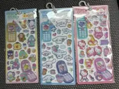 サンリオ　平成ハッピーフォン　シール3点セット