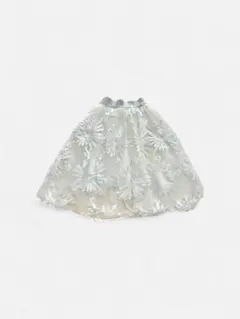 刺繍入りレーススカート 子供用 100〜110cm