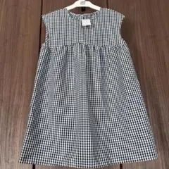 ギンガムチェック ノースリーブチュニック 140cm