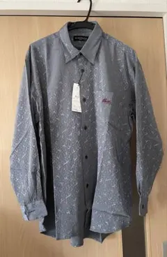 メンズ　長袖シャツ　グレー