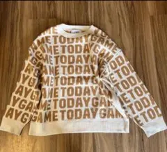 ZARA キッズ ロゴニットトップス