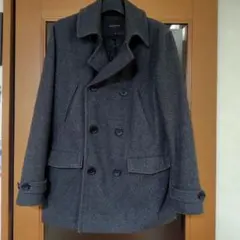 BANANA REPUBLIC ウールピーコート グレー