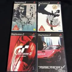 PS2 ゲームソフト4本セット プレイステーション2