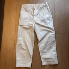 【orSlow】ベイカーパンツ ファティーグパンツ オフホワイト 日本製のサムネイル