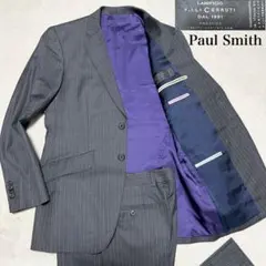 087 Paul Smith CERRUTI イタリア生地 スーツ グレー M