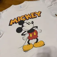 90s ミッキービンテージTシャツ　XL