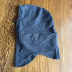 フリース フード付き ネックウォーマー グレー