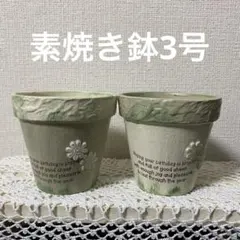 きみちゃん様お取り置き リメイク素焼き鉢　3号鉢2個