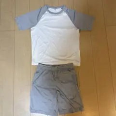 エアリズム ルームウェアセット S ホワイト/グレー