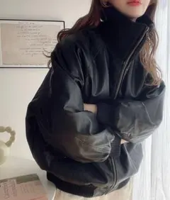 classicalelf/JaVa/ レザー オーバーサイズジャケット