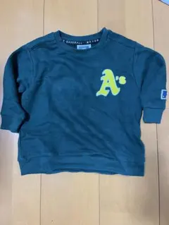 A's 刺繍 ダークグリーン トレーナー