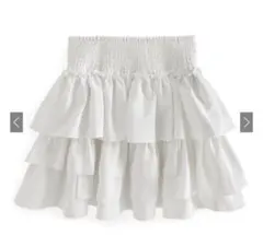 GRL インパン裏地付きフリルティーアードミニスカート【gc297】 グレイル