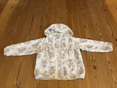 フラワープリント フード付きジャケット