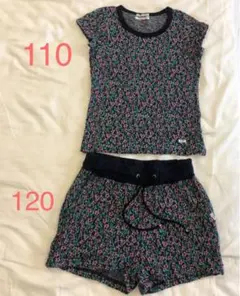 FITH フレンチスリーブ＆半ズボン　セットアップ　花柄　綿100%