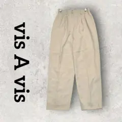 vis A vis テーパードパンツ ワイドパンツ (F) ベージュ レディース
