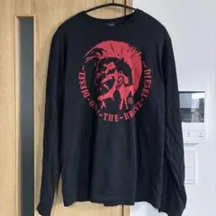DIESEL グラフィック長袖Tシャツ S ブラック