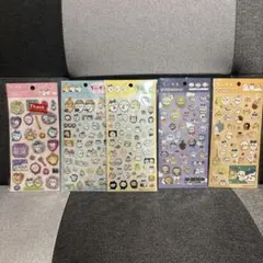【正規品】【新品未使用】ちいかわシール5点セット（ラメきらクリスタル、クリア）