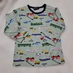 klädkäp 乗り物柄 長袖Tシャツ 90　美品