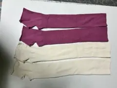 레그 워머, 2색 세트, 오픈 힐 타입