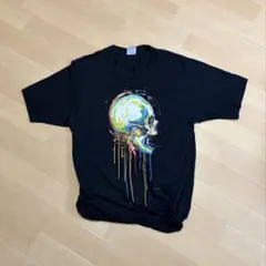 USA 古着 PORT&COMPANY スカルヘッドプリントTシャツ Sのサムネイル