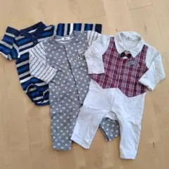 イーベビー/H&M/男の子/ロンパース３点セット/80サイズ