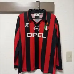 Milan A.C. 赤黒ストライプシャツ