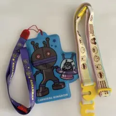 【限定】アンパンマンこどもミュージアムだだんだん パスケース & ポップコーン紐