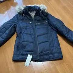 BLACK by MUSCAT ダークブルー アウター Mサイズ　モッズコート