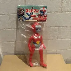 ゴッドマン　ソフビ　ブルマァク　　面トレ　３２センチ　貴重　当時物　ビッグサイズ ⚠️激レア・当時物 レッドマン 面取れ キングサイズ ソフビ