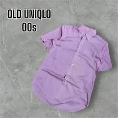 古着 オールドユニクロ UNIQLO ギンガムチェックシャツ 半袖シャツ 00s