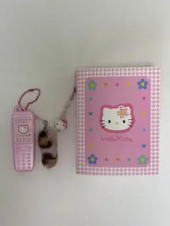 【サンリオ　ハローキティ　カオハナ】カードファイル、ガラケーフォトホルダー
