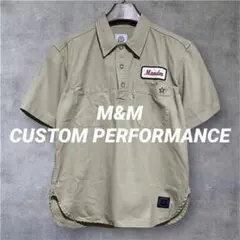 M&M CUSTOM PERFORMANCE ワーク半袖シャツ　ベージュ　Mのサムネイル