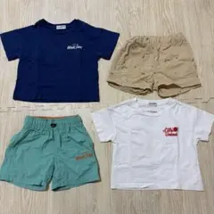 Little Weekend Tシャツとショートパンツセット 90-100