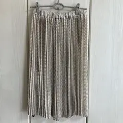 JAYRO プリーツスカート　柄ベージュ