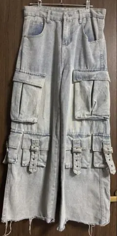 デニムカーゴパンツ