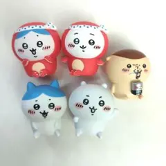 ちいかわ　ソフビフィギュア　たこ着　くりまんじゅう　ちいかわ　はちわれ　5個