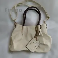 Firano フィラノ　2WAYバッグ　アイボリー系