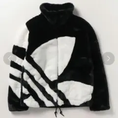 adidas ファートラックジャケット ブラック/ホワイト