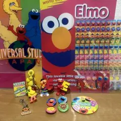 セサミストリート13点セット【キーホルダー、缶バッジ、ファイル、シール】