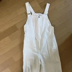 moussyホワイト オーバーオール サロペットのサムネイル