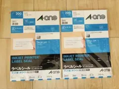 【新品】A-oneラベルシール　28911（2部セット）のサムネイル