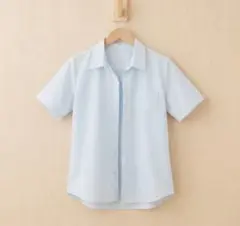 【未使用に近い】COLZA コルザ 半袖シャツ ライトブルー Mサイズ