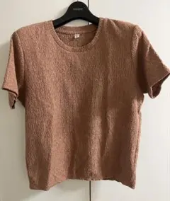 ユニクロ　UNIQLO シャーリングT ブラウン　L