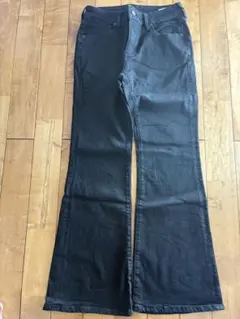 GU ブラック デニム　ジーンズ　レディース　Mサイズ