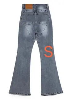 ANDMARY Heart hip highwaist flare denim - メルカリ