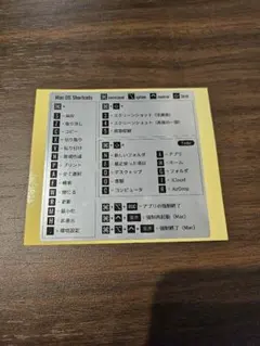 MacBook　ショートカット ステッカー