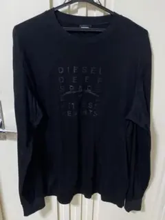 DIESEL ブラック 長袖 Tシャツ　サイズL