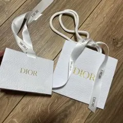 Dior ショップ袋 リボン付き 2枚セット