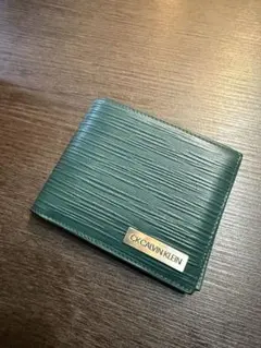 CK CALVIN KLEIN グリーン 二つ折り財布