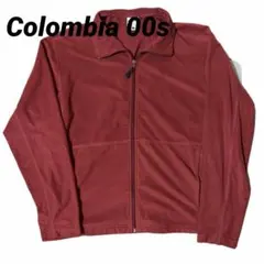 00s Columbia フリースジャケット レッド Lサイズ ノームコア